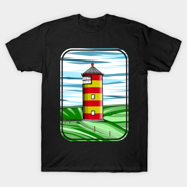 Pilsum Lighthouse Germany T-Shirt by mailboxdisco